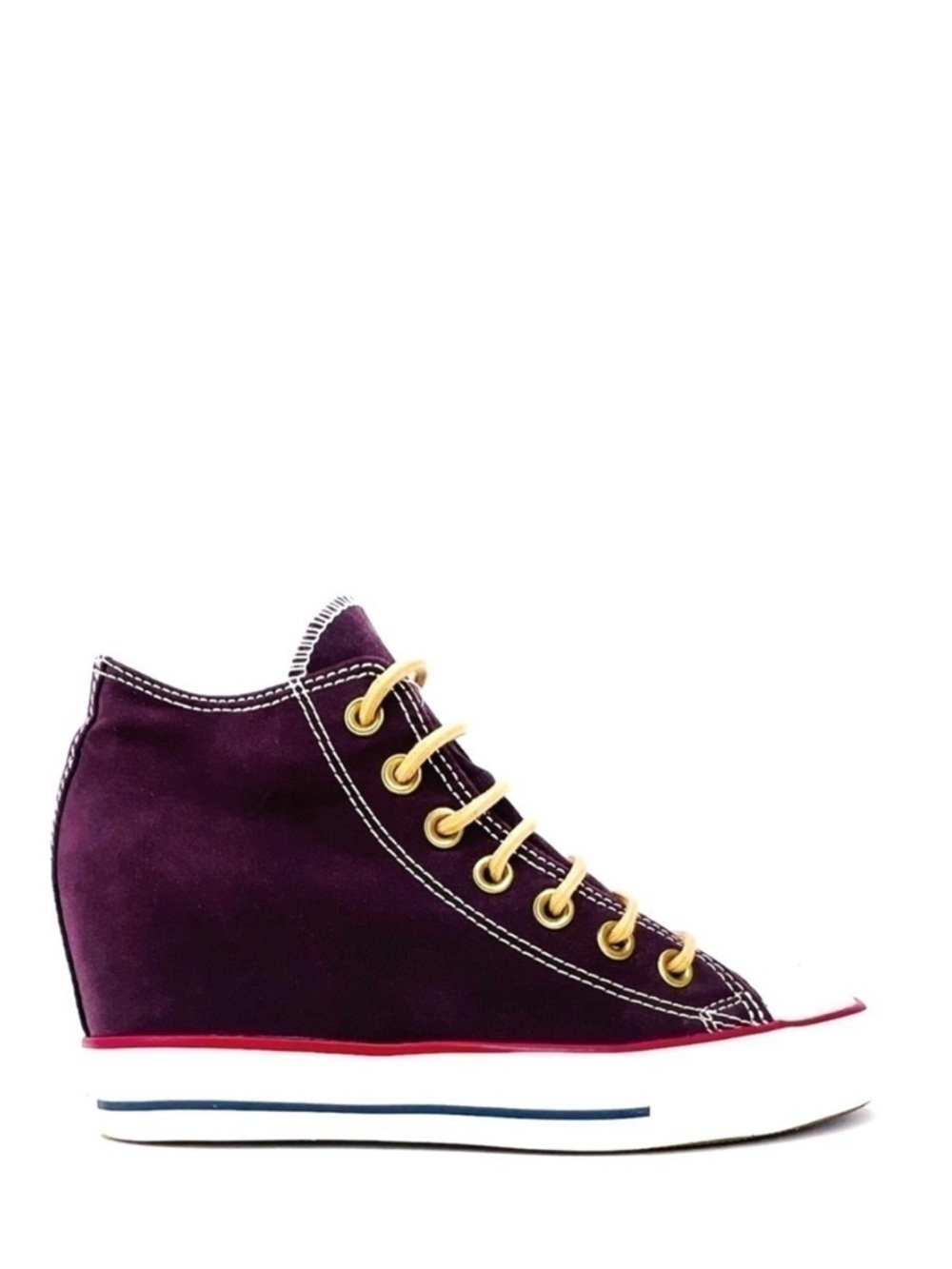 Converse Sneaker Lux Mid Hidden Wedge Heel Purple Women’s CTAS Size 7 Like New